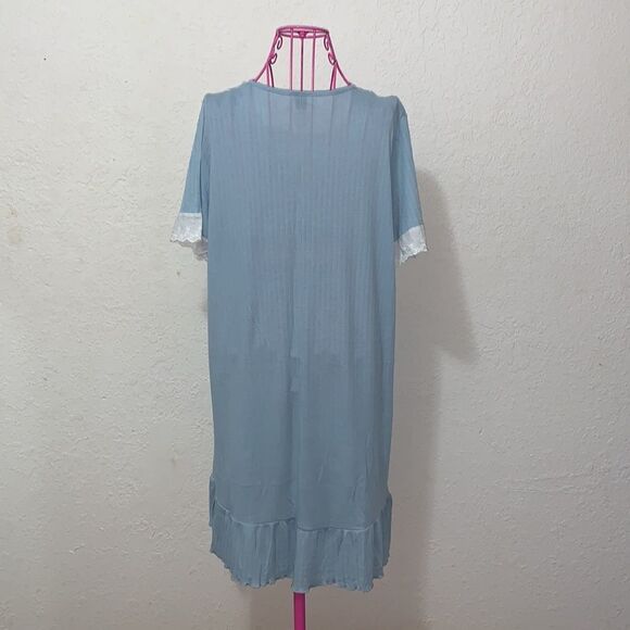 SHEIN blue nightgown with ribbon size: Medium - Picture 4 of 16